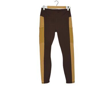 Fabletics On-The-Go PowerHold® High-Waisted Legging Cacao/Quicksand  Sz L